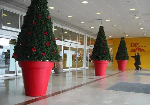 Pot décoratif rond grand volume 110 à 1 500 L, PEHD rotomoulé, 21 coloris