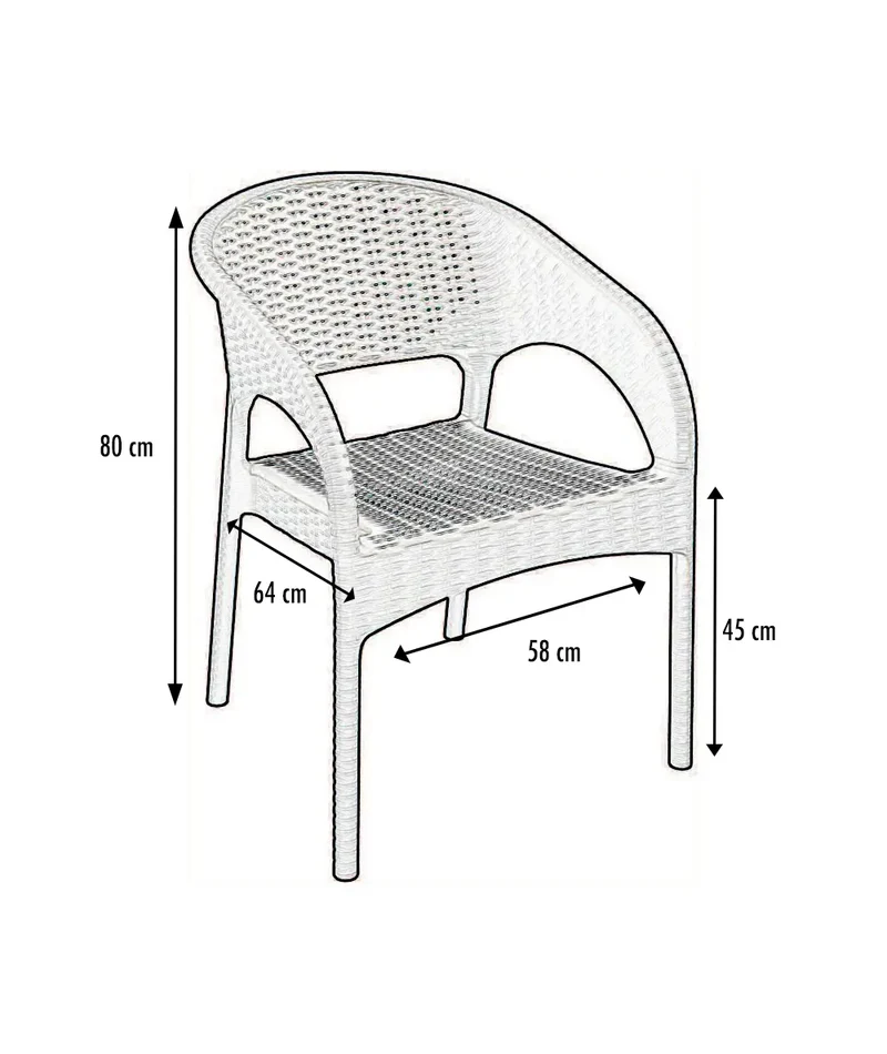 Fauteuil polypro Panama