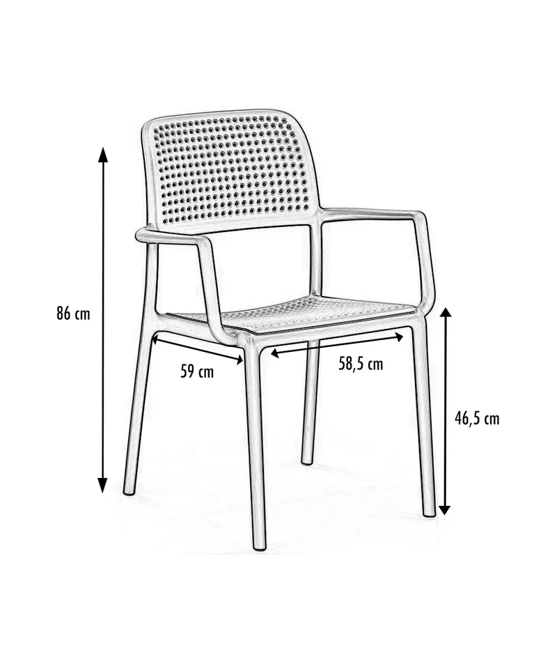 Fauteuil polypro Rap