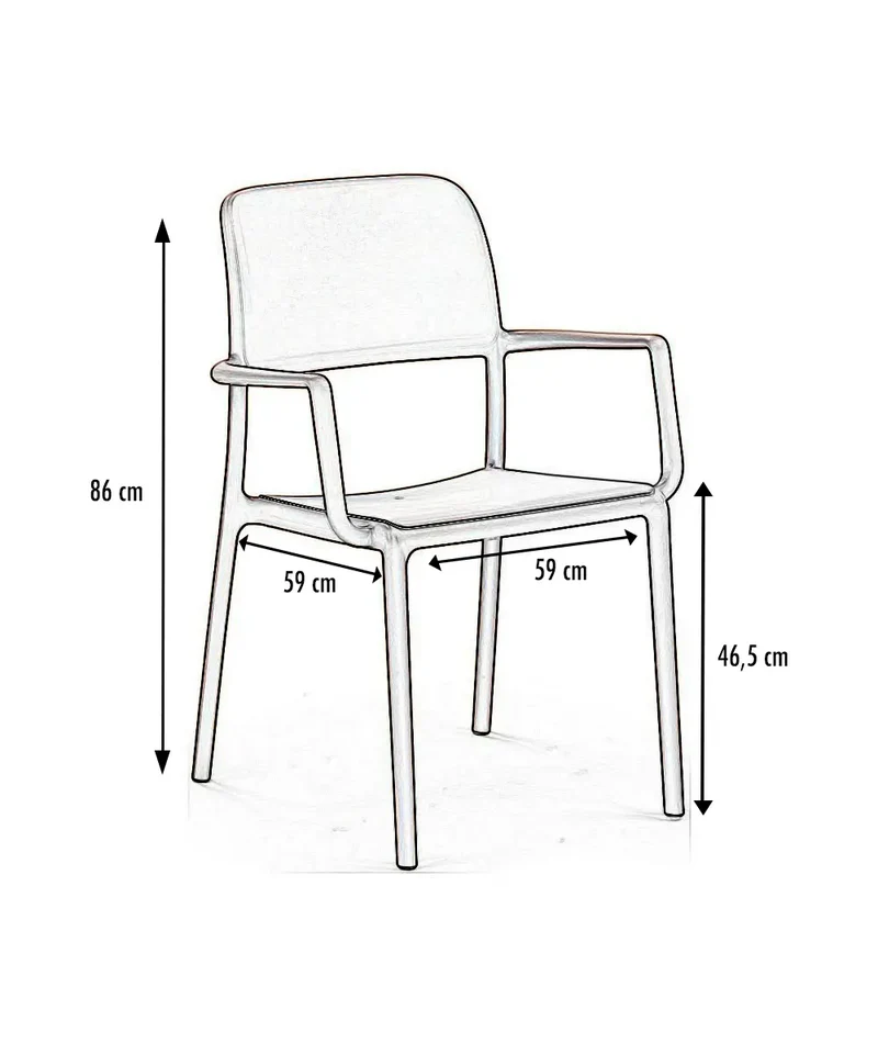 Fauteuil polypro Riva