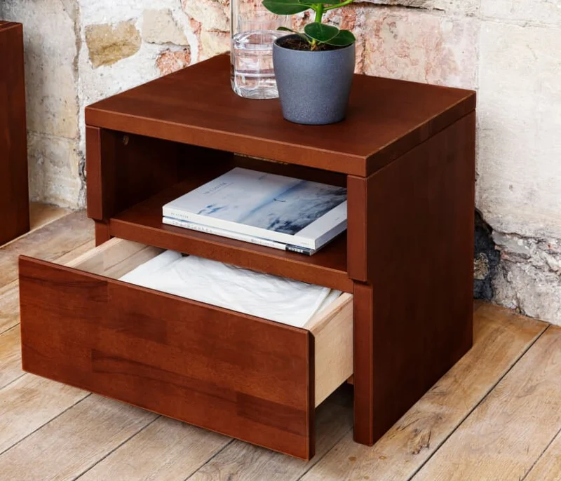 Table de chevet en bois massif AVA