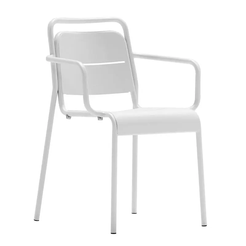 Fauteuil en acier empilable Alma "Classic Collection"