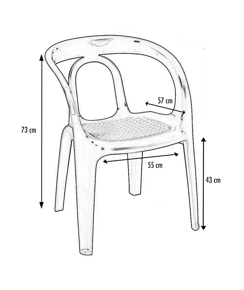 Fauteuil résine Tango