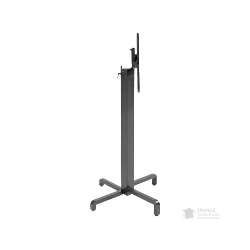 Pied central basculant en alu pour mange-debout Ibisco