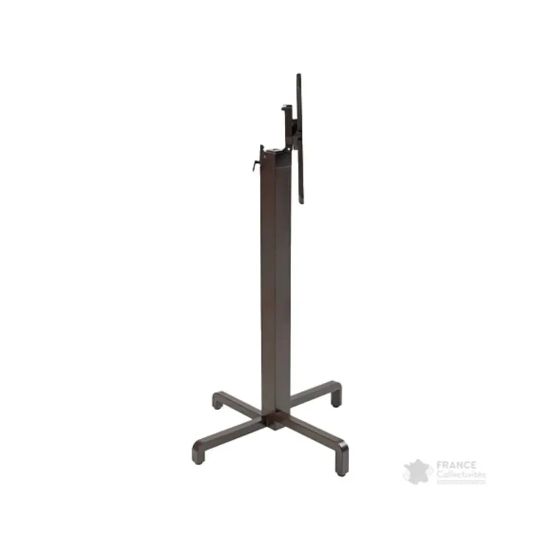 Pied central basculant en alu pour mange-debout Ibisco