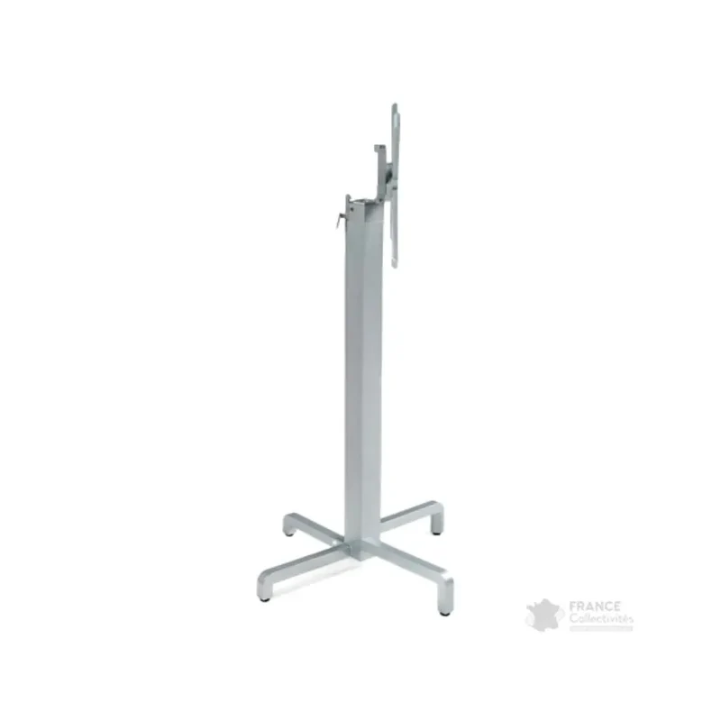 Pied central basculant en alu pour mange-debout Ibisco