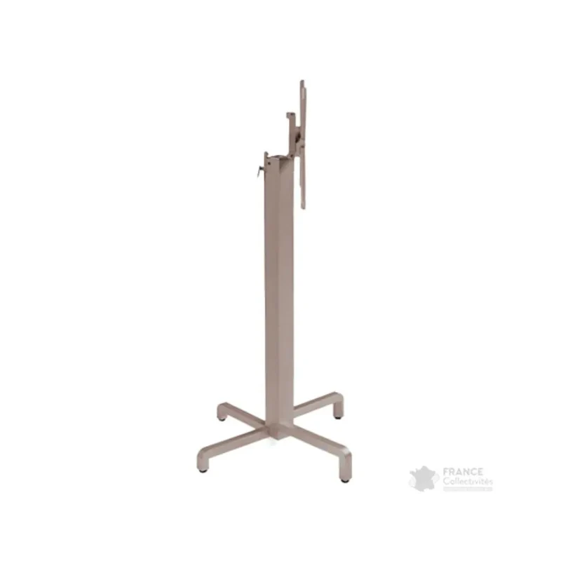 Pied central basculant en alu pour mange-debout Ibisco