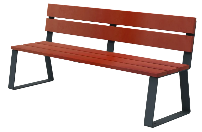 Banc en bois à fixer Ballade