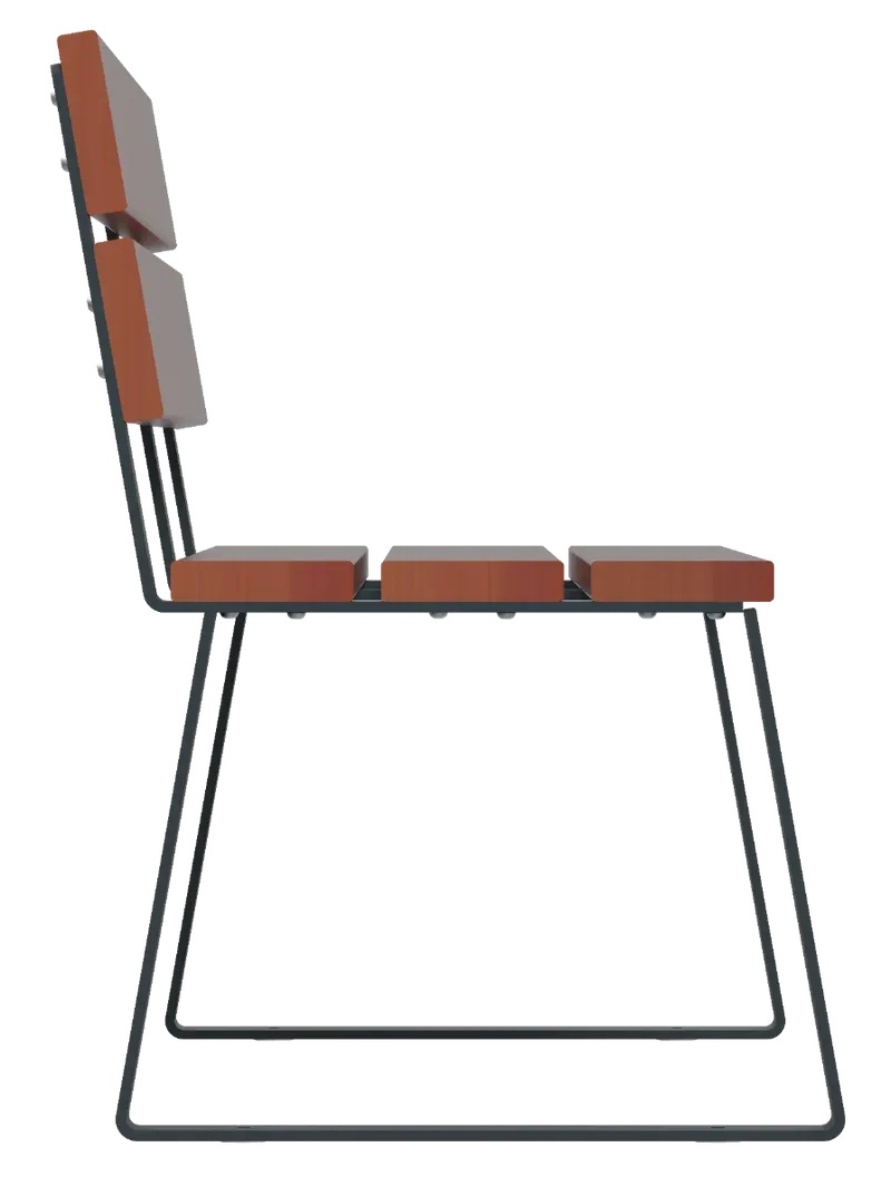 Banc en bois à fixer Ballade