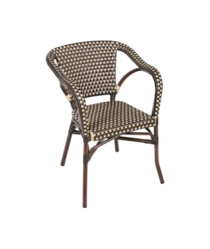 Fauteuil alu tressé Monza