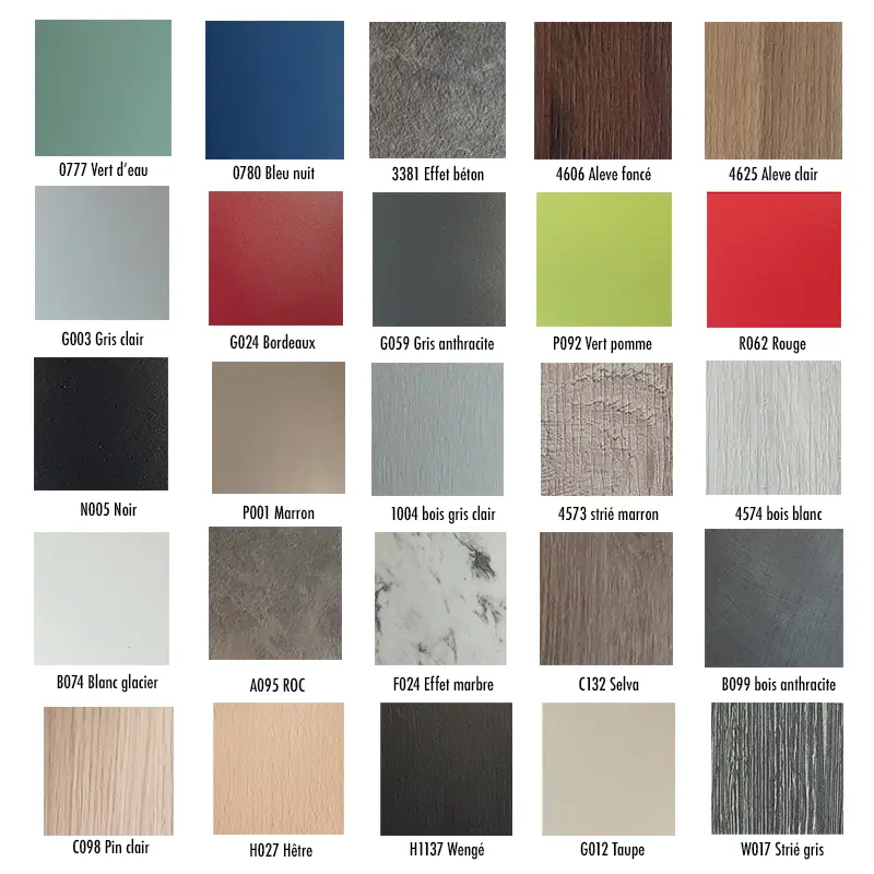 Plateau stratifié chant PVC 110 x 70 cm