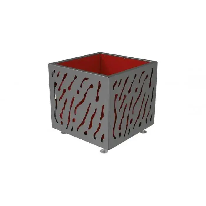 Bac à palmier Venise bicolore en acier, 790, 990 ou 1 145 mm, intérieur galva ou bac amovible