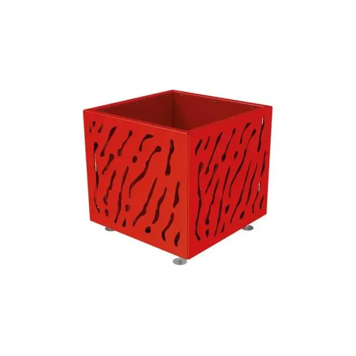 Bac à palmier Venise bicolore en acier, 790, 990 ou 1 145 mm, intérieur galva ou bac amovible