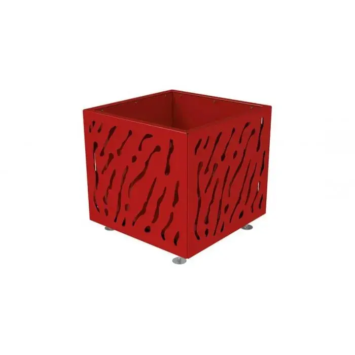 Bac à palmier Venise bicolore en acier, 790, 990 ou 1 145 mm, intérieur galva ou bac amovible