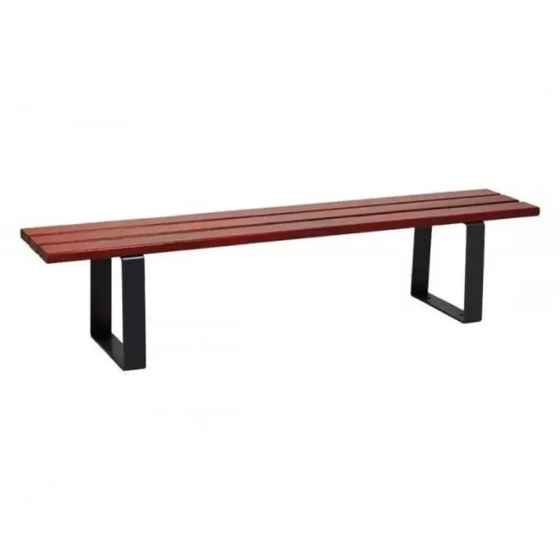 Banquette Riga acier et bois
