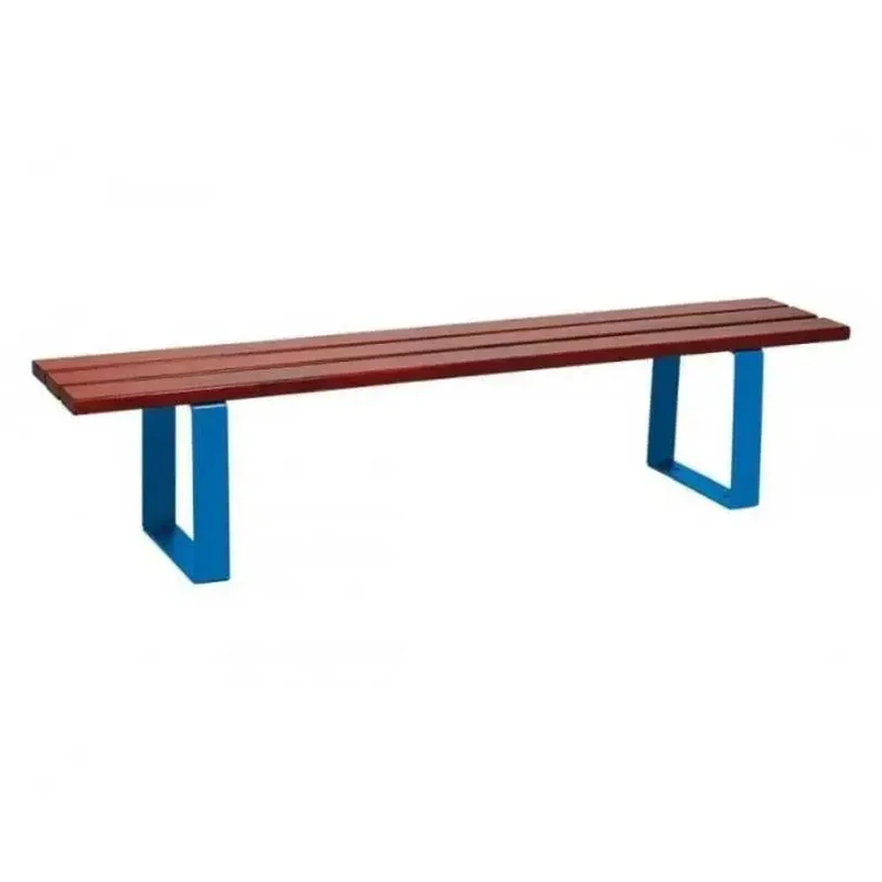 Banquette Riga acier et bois