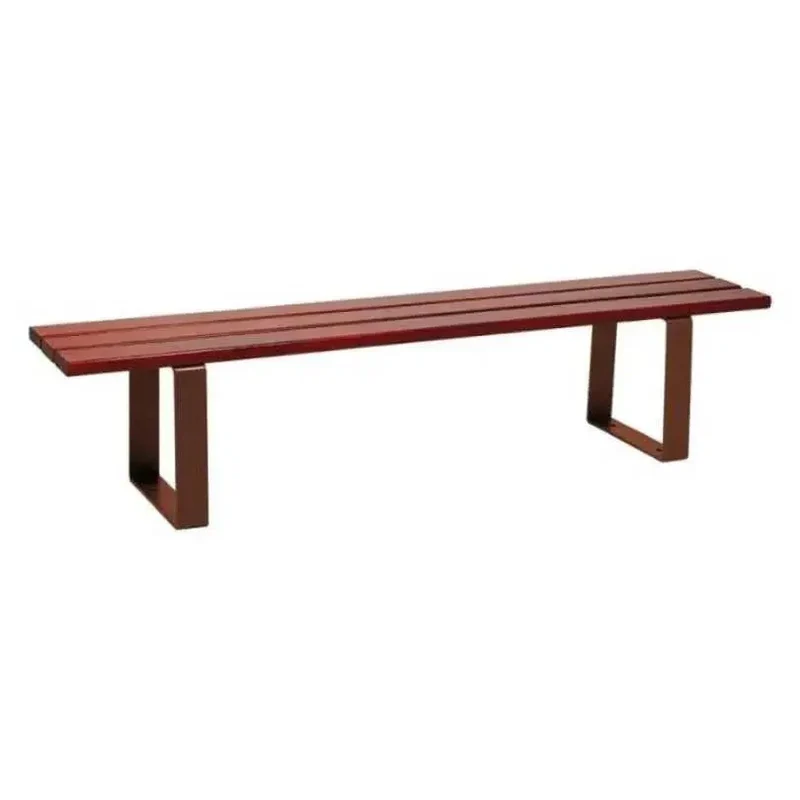 Banquette Riga acier et bois