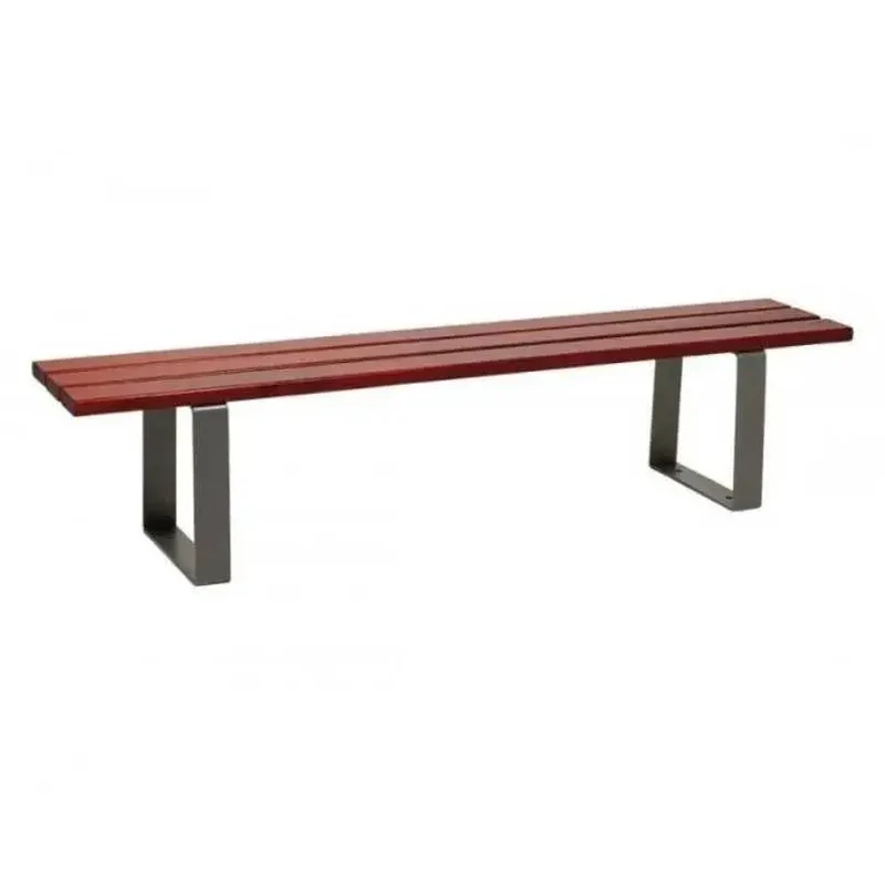 Banquette Riga acier et bois