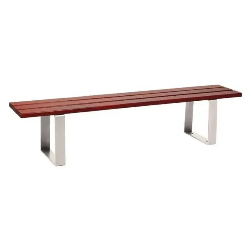 Banquette Riga acier et bois