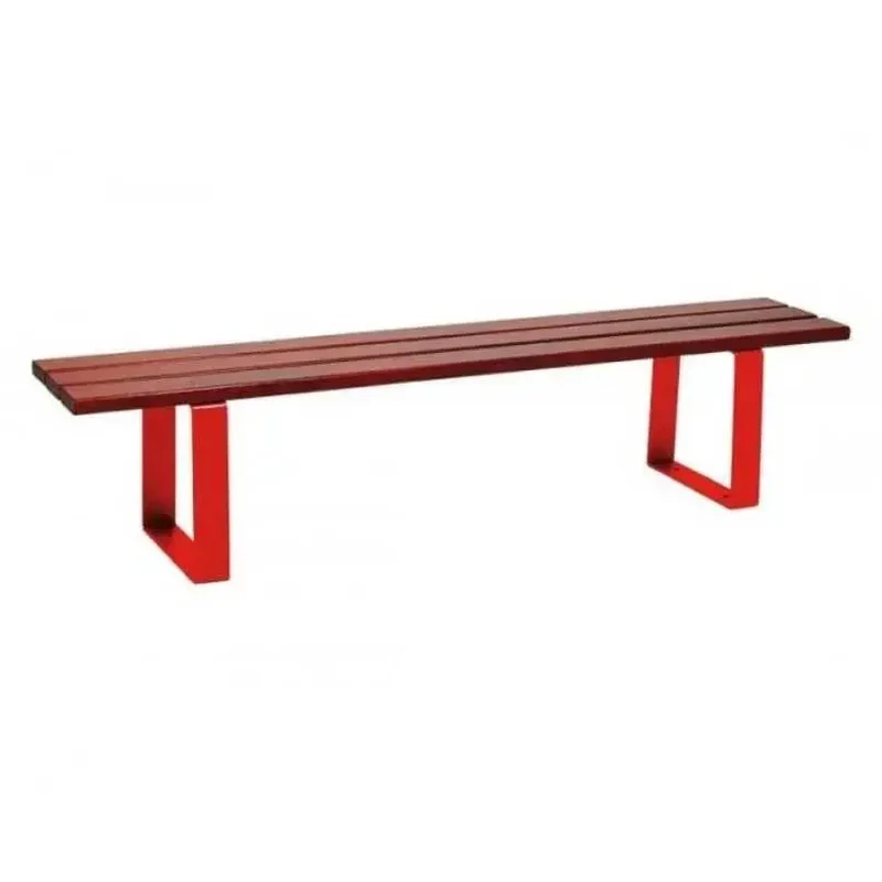 Banquette Riga acier et bois