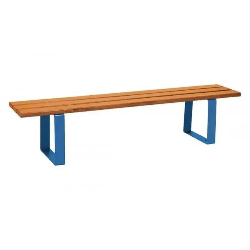 Banquette Riga acier et bois