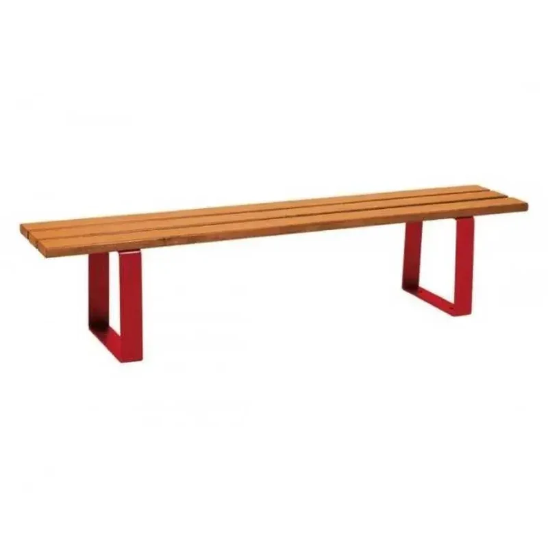 Banquette Riga acier et bois