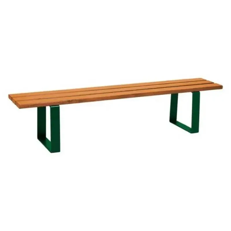 Banquette Riga acier et bois