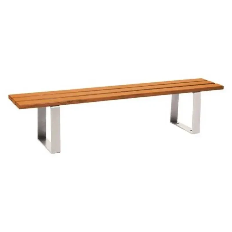Banquette Riga acier et bois
