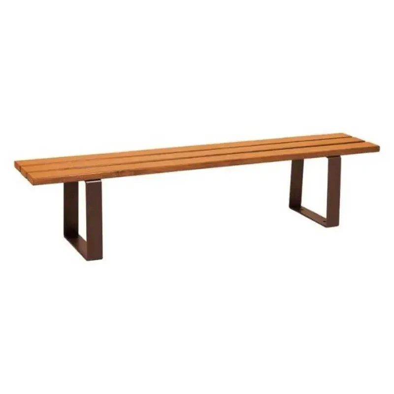 Banquette Riga acier et bois