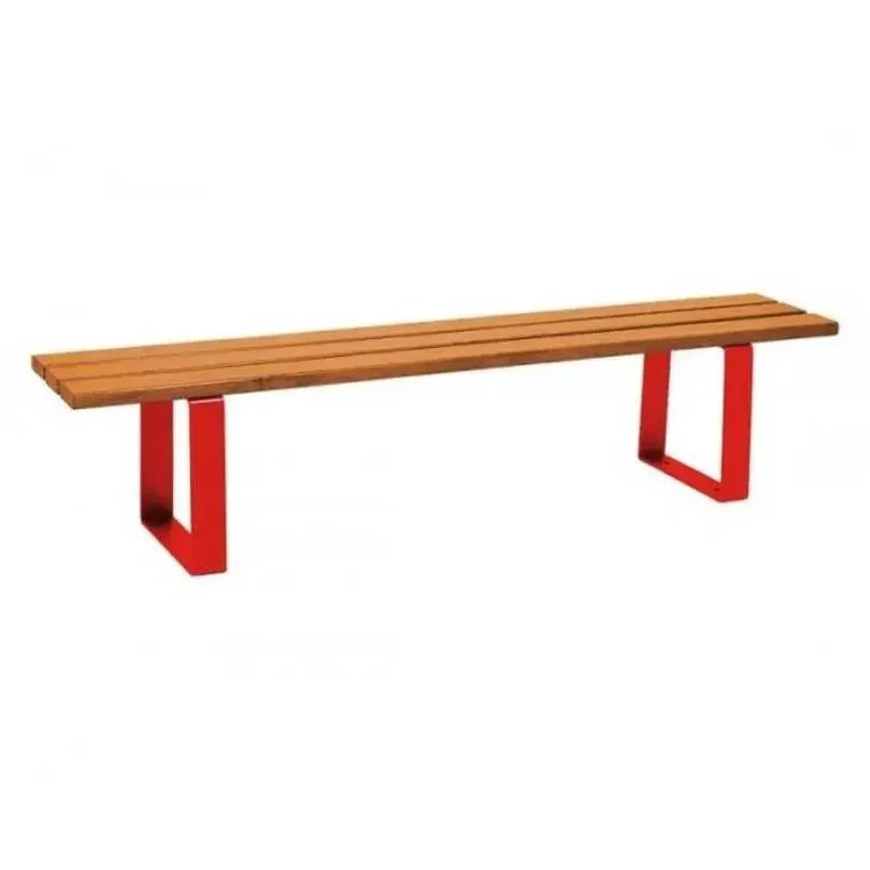 Banquette Riga acier et bois