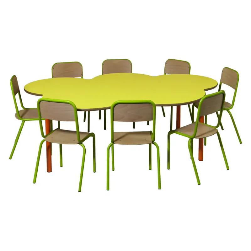 Table scolaire maternelle fleur