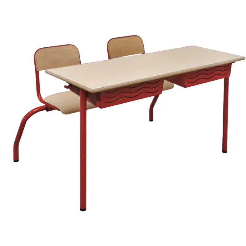 Table d'écolier avec chaise intégrée Varius