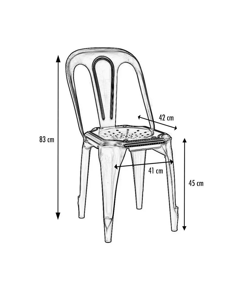 Chaise métal Fusion