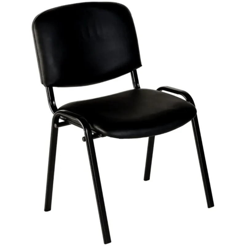 Chaise Iso Simili Cuir COIGNY MILI - Pieds Noir