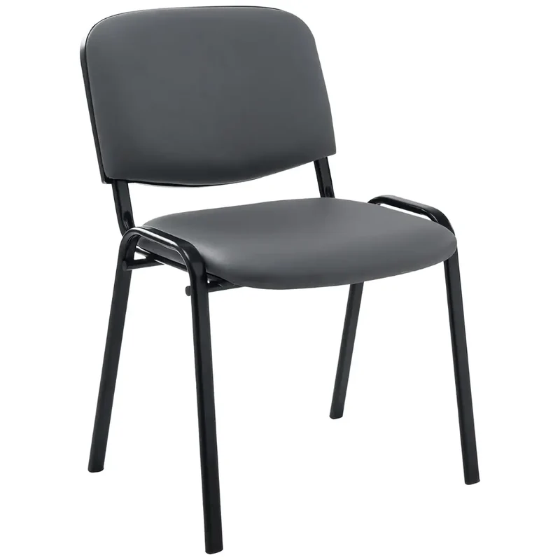 Chaise Iso Simili Cuir COIGNY MILI - Pieds Noir