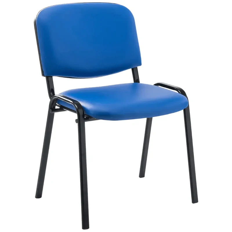 Chaise Iso Simili Cuir COIGNY MILI - Pieds Noir