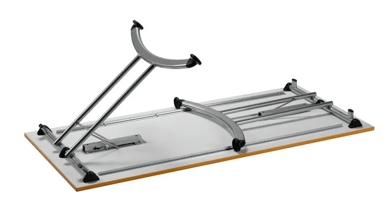 Table pliante stratifiée pieds courbés