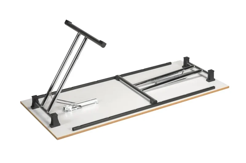 Table pliante stratifiée pieds chromés