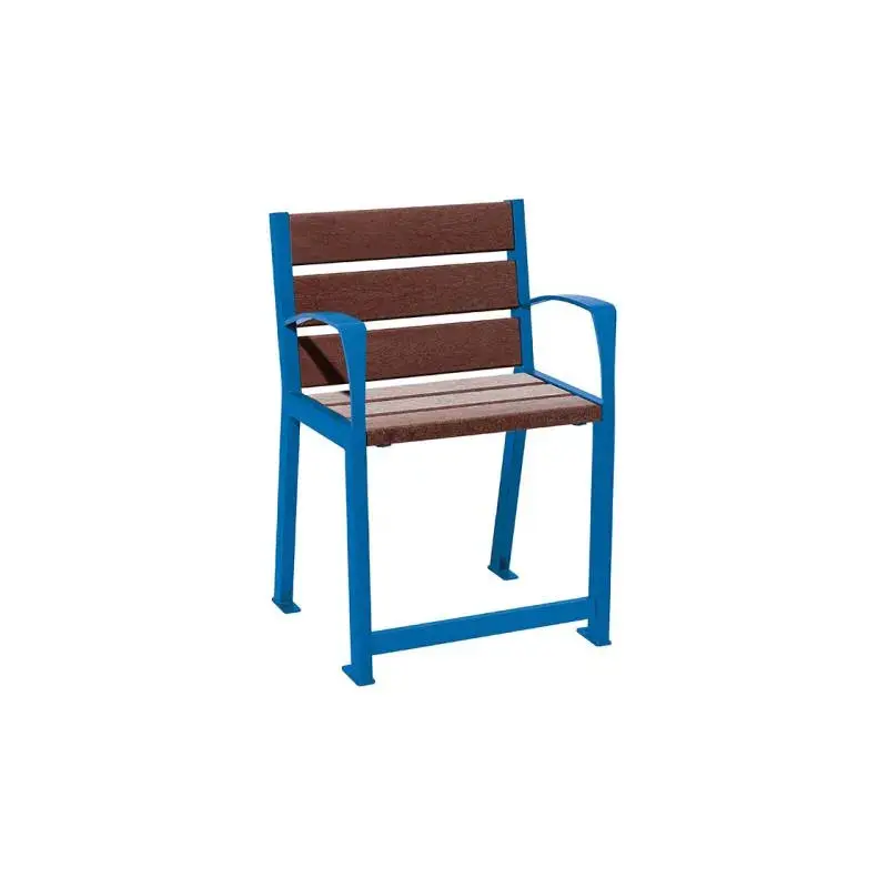 Fauteuil Silaos spécial senior plastique recyclé, assise 540 mm