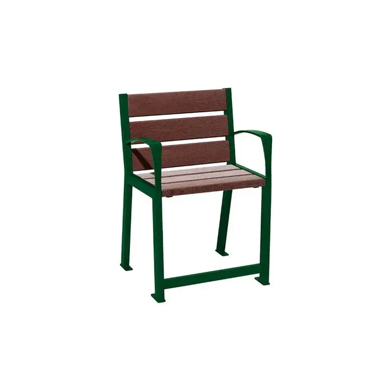 Fauteuil Silaos spécial senior plastique recyclé, assise 540 mm
