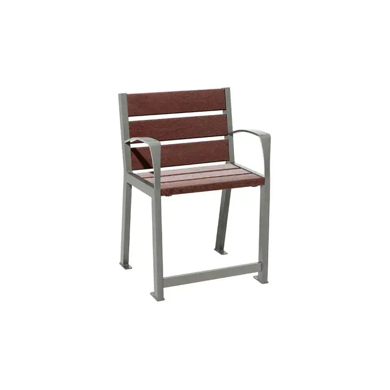 Fauteuil Silaos spécial senior plastique recyclé, assise 540 mm