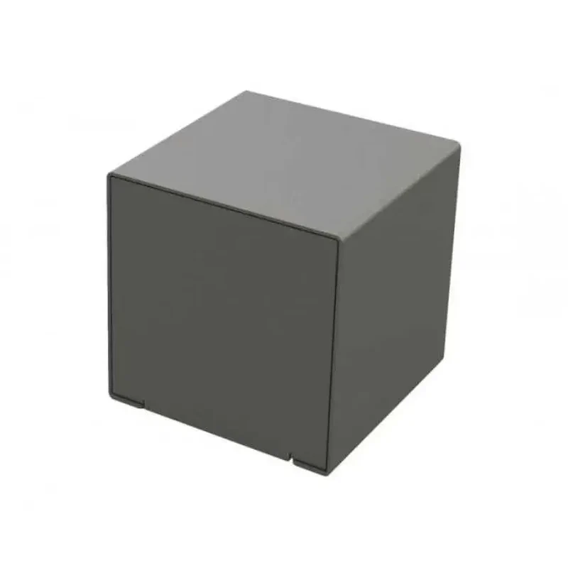 Cube acier KUB 450 x 450 x 450 mm, assise d'appoint peinte sur zinc, monochrome ou bicolore
