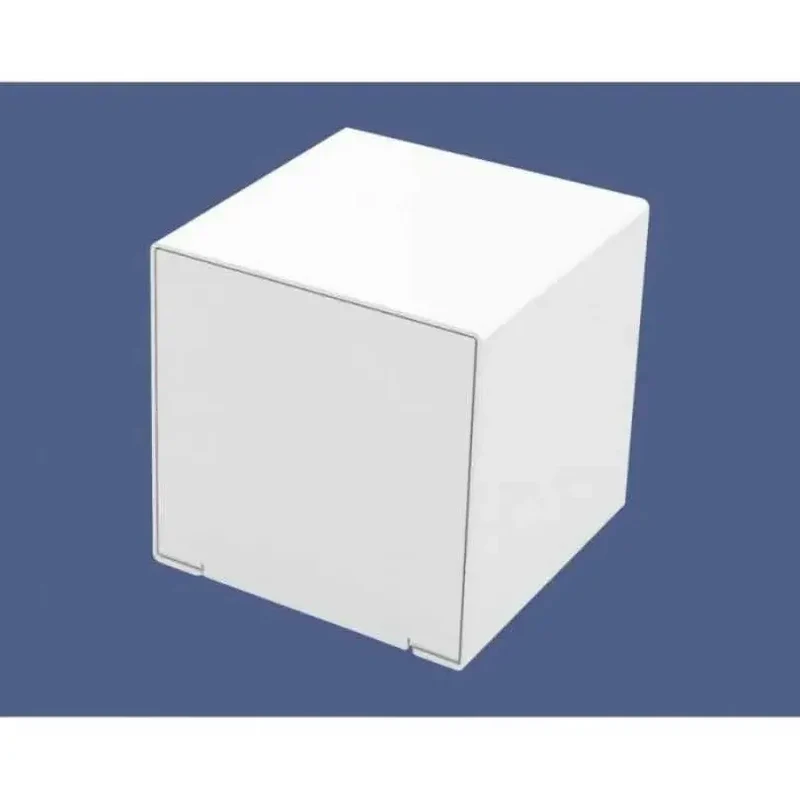Cube acier KUB 450 x 450 x 450 mm, assise d'appoint peinte sur zinc, monochrome ou bicolore
