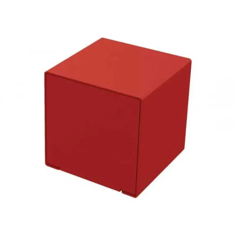 Cube acier KUB 450 x 450 x 450 mm, assise d'appoint peinte sur zinc, monochrome ou bicolore