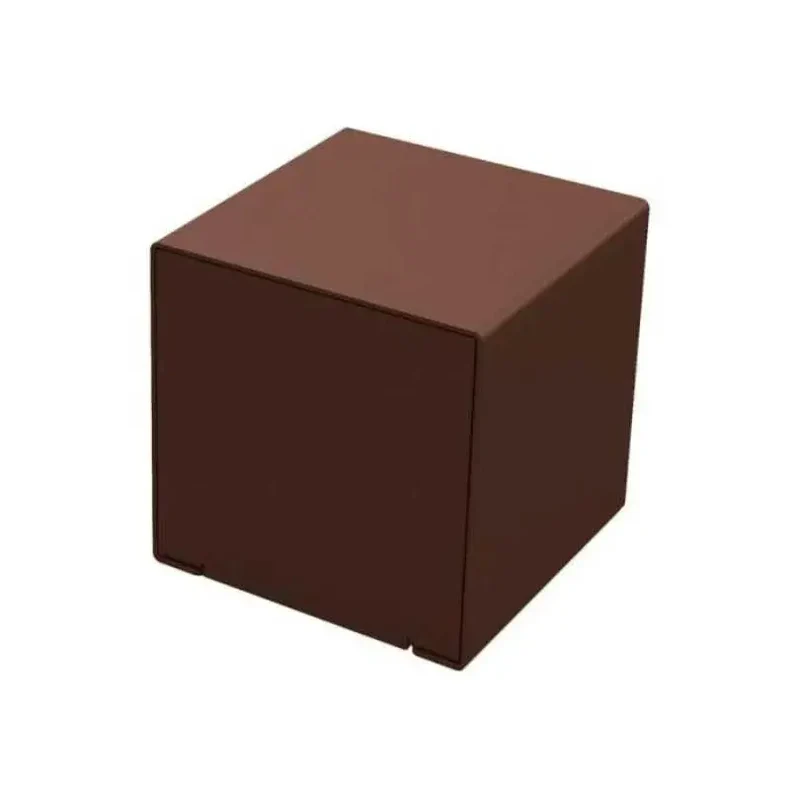 Cube acier KUB 450 x 450 x 450 mm, assise d'appoint peinte sur zinc, monochrome ou bicolore