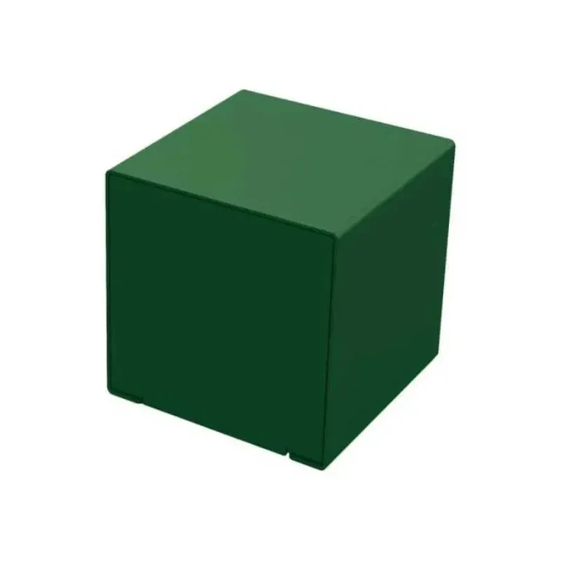 Cube acier KUB 450 x 450 x 450 mm, assise d'appoint peinte sur zinc, monochrome ou bicolore