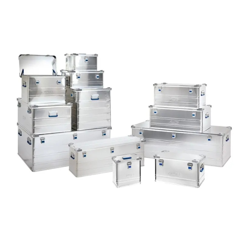 Malle aluminium avec coins