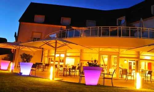 Pot décoratif lumineux à LED rond Azuro