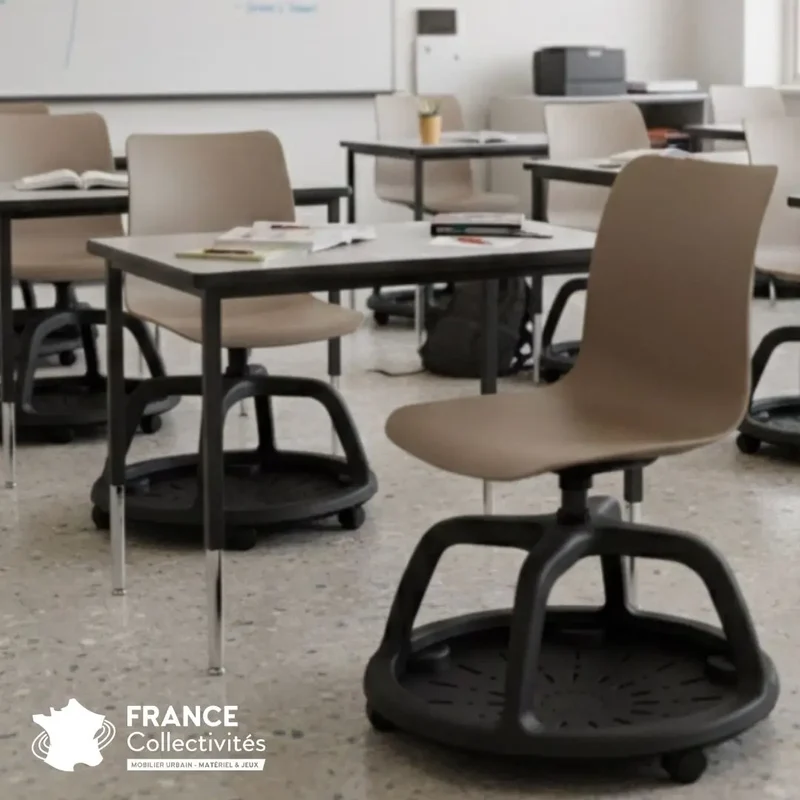 Chaise mobile College - piètement noir