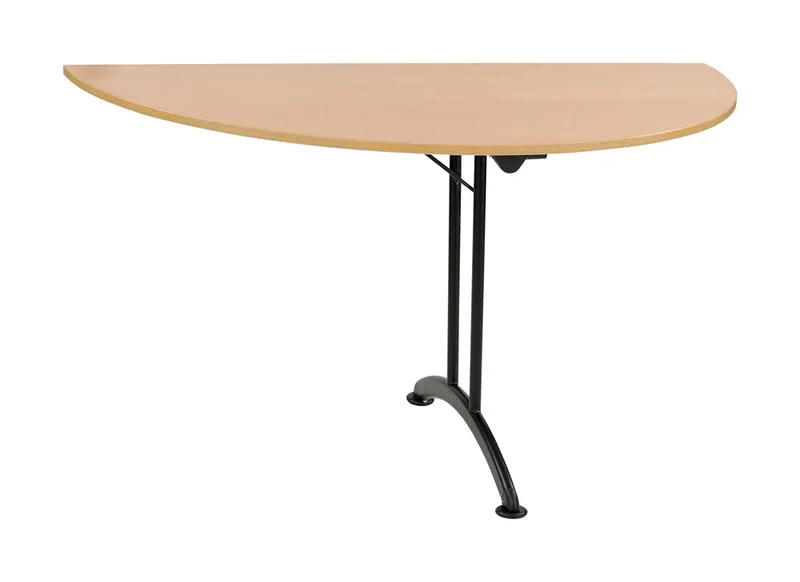 Table pliante mélaminée pieds courbés